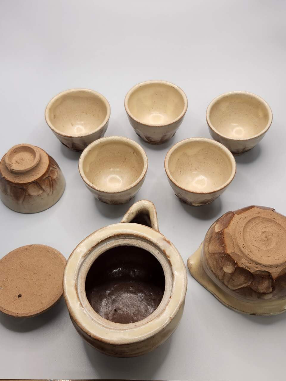 Asahi Rising – Handcrafted Japanese Ceramic Tea Set (1 Teapot, 1 Fair Cup, 6 Teacups)