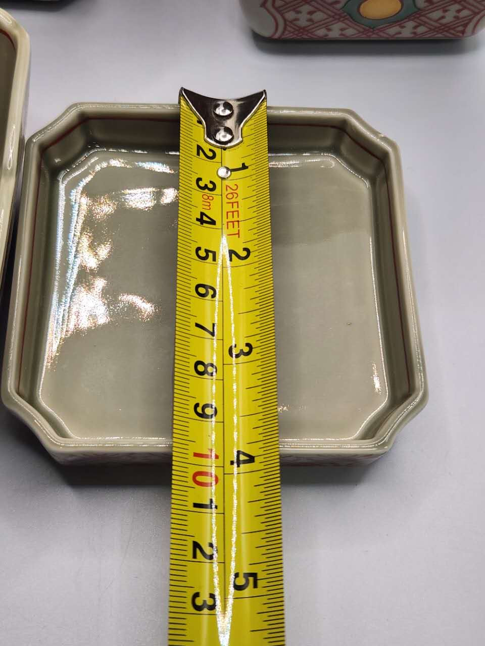 Japanese Vintage Square Ceramic Bowl Set