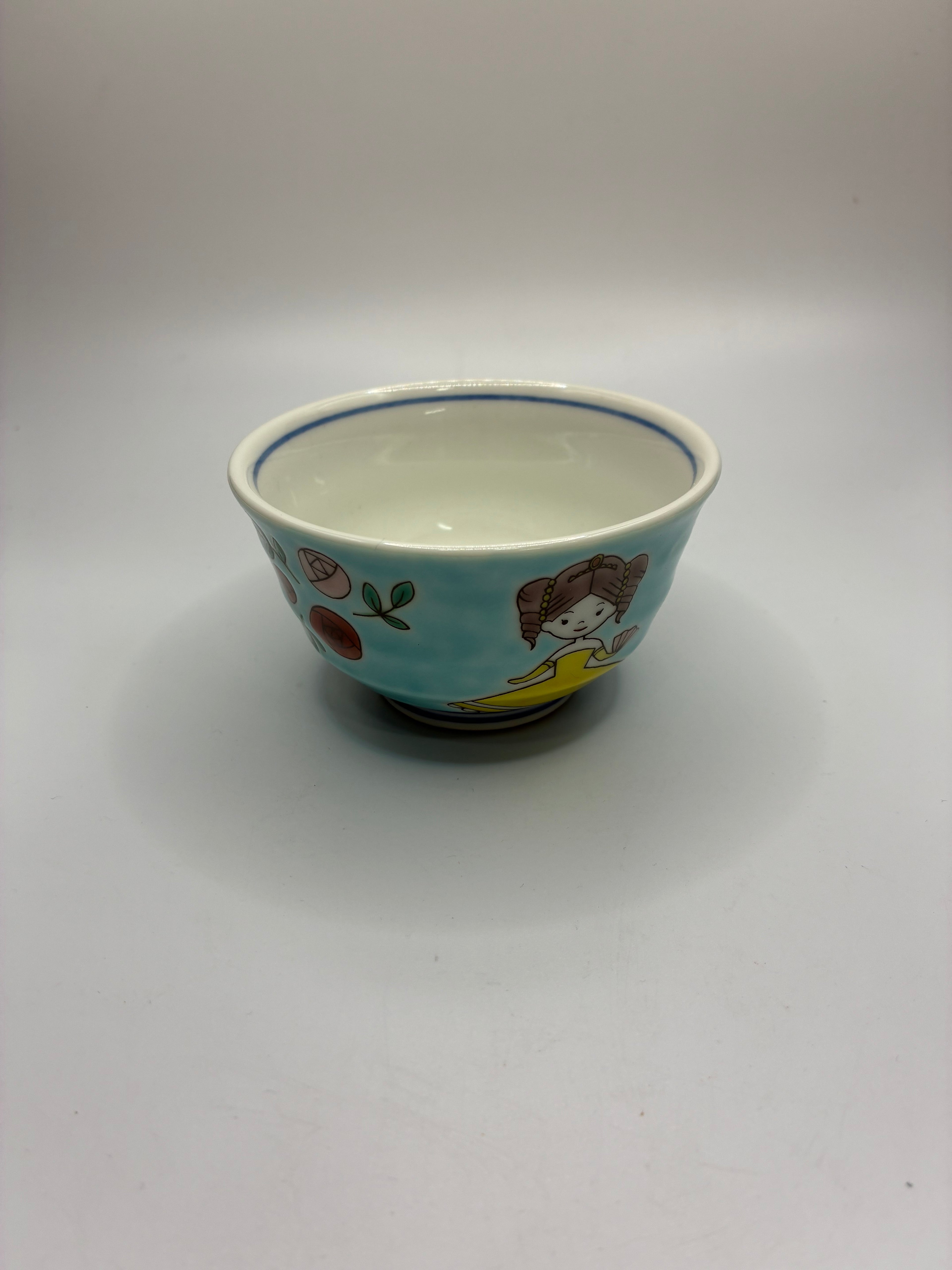 Hand-Painted Ceramic Teacup