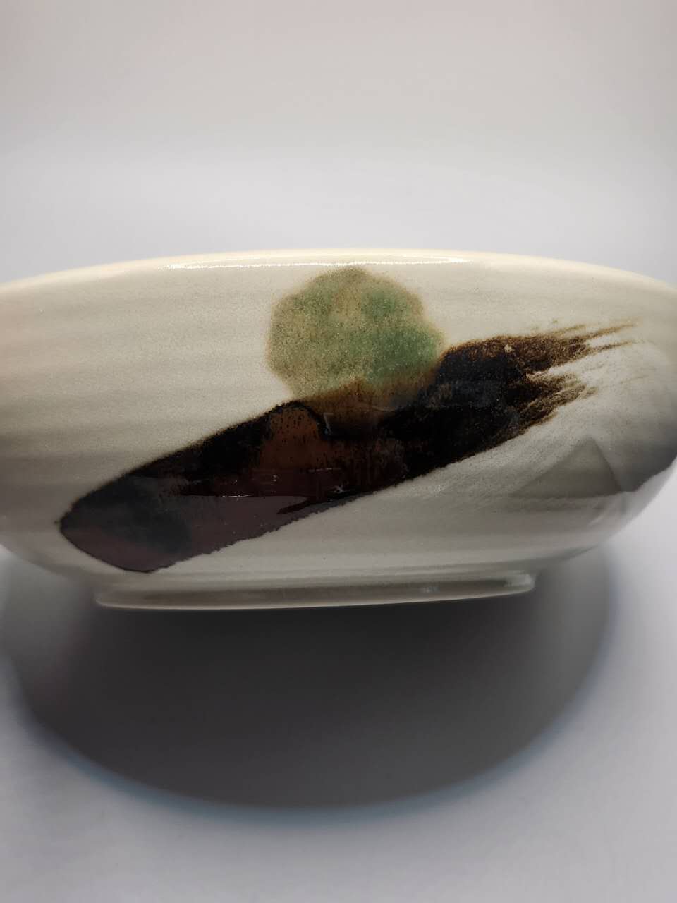 Hand-Painted Stoneware Bowl
