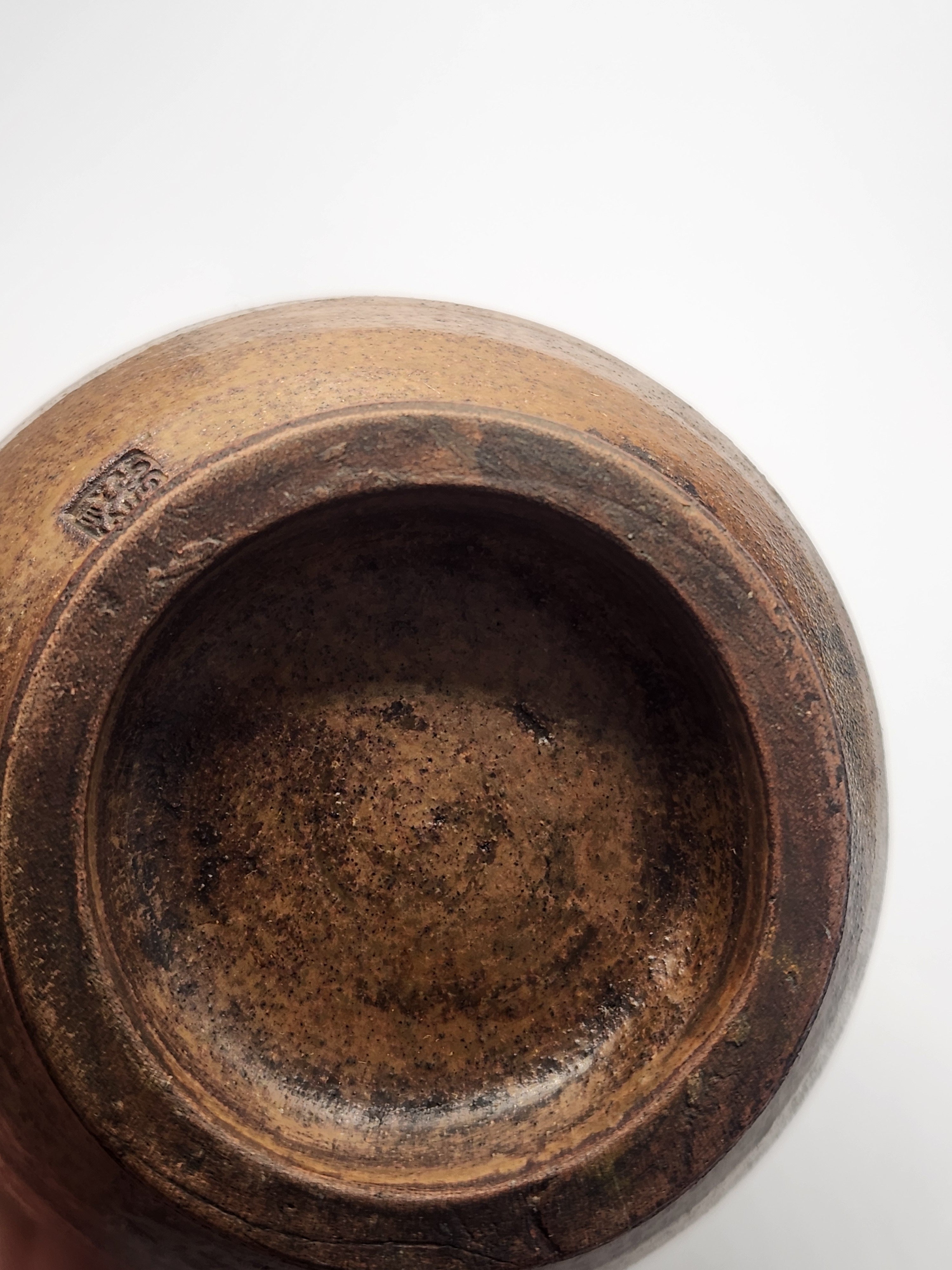 Japanese Hand-Thrown Rustic Ceramic Sake Bottle / Vase