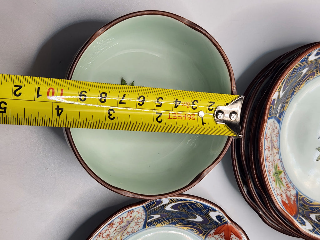 Japanese Hand-Painted Floral Lidded Teacup with Saucer | Traditional Ceramic Tea Art