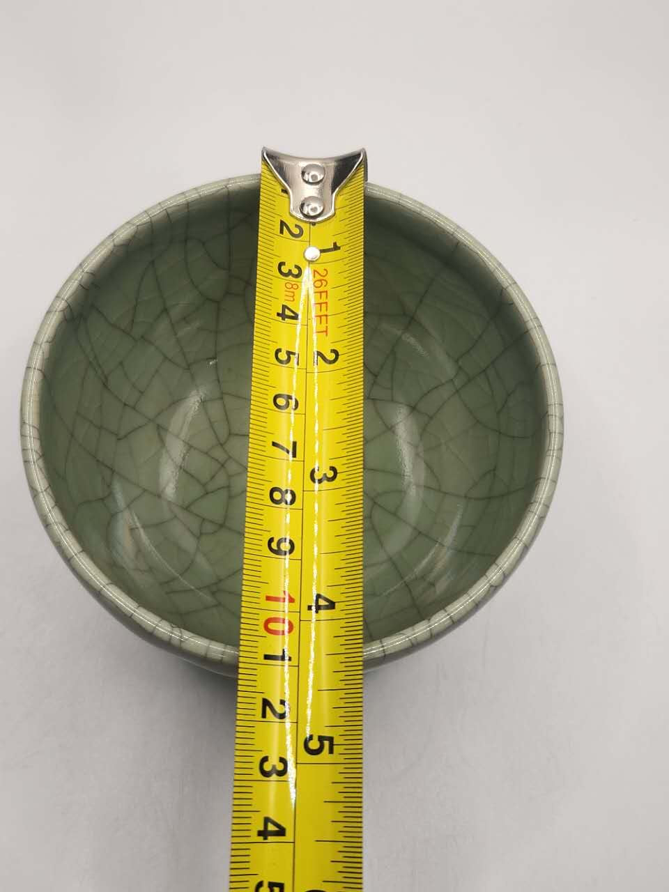 Soma Ware Green Crackle Matcha Bowl