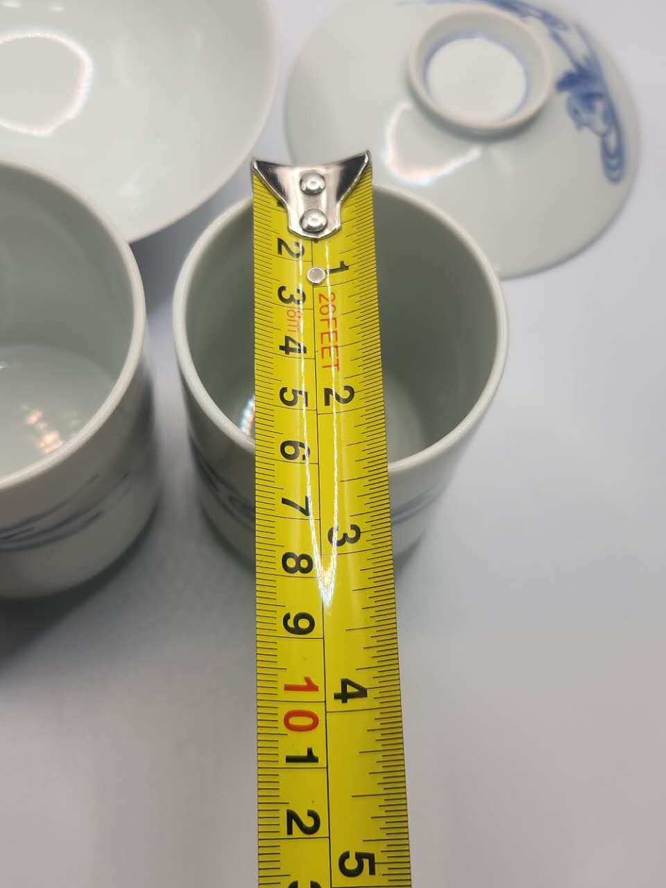 Blue & White Porcelain Gaiwan Tea Set