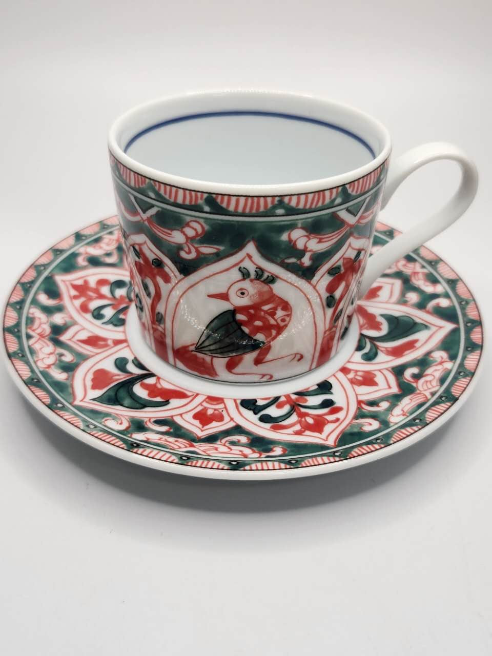Kutani Ware Coffee Cup & Saucer Set – Gift Box (5 Designs)