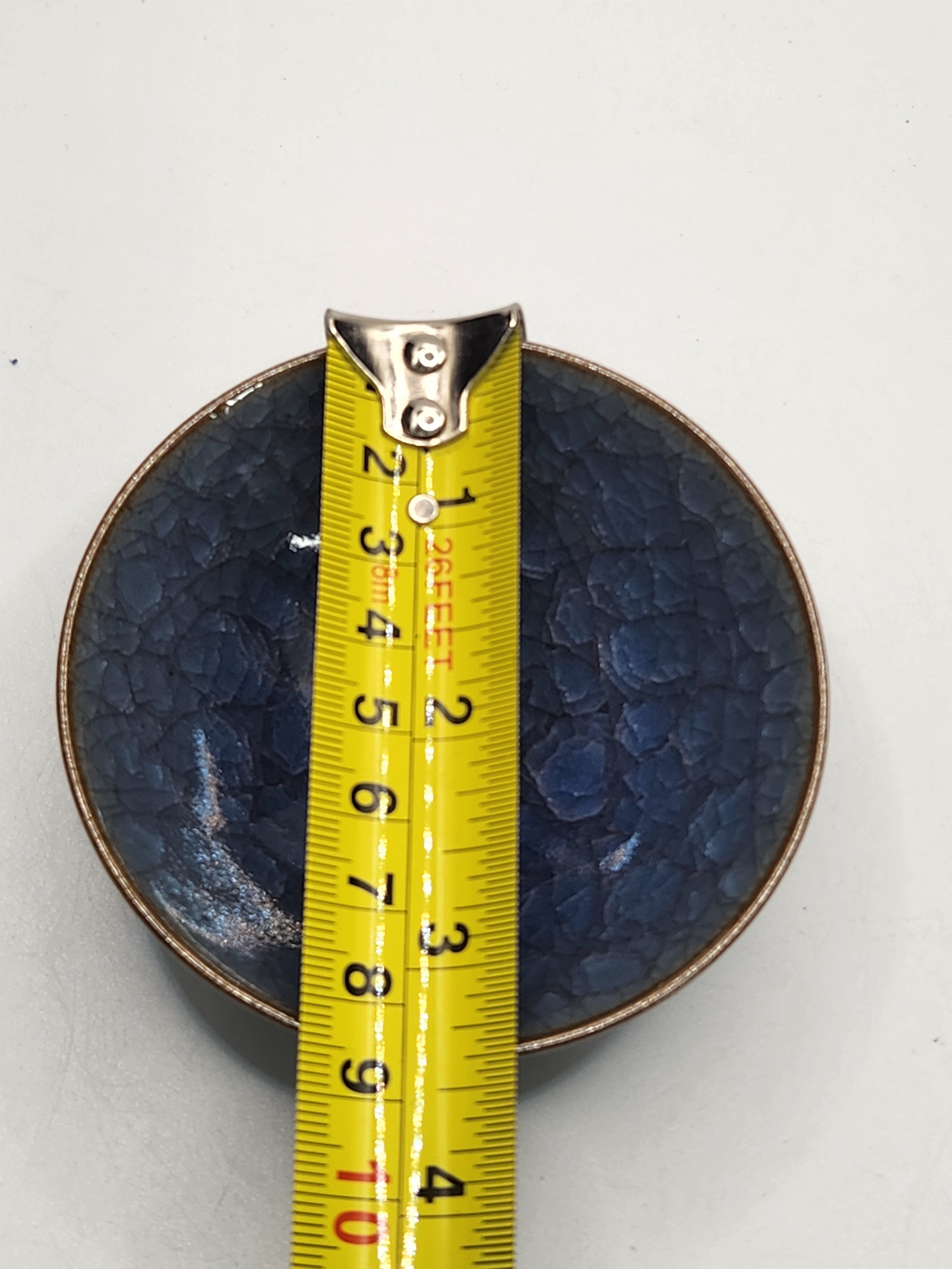 Hand-Glazed Deep Blue Ceramic Bowl | Single Piece