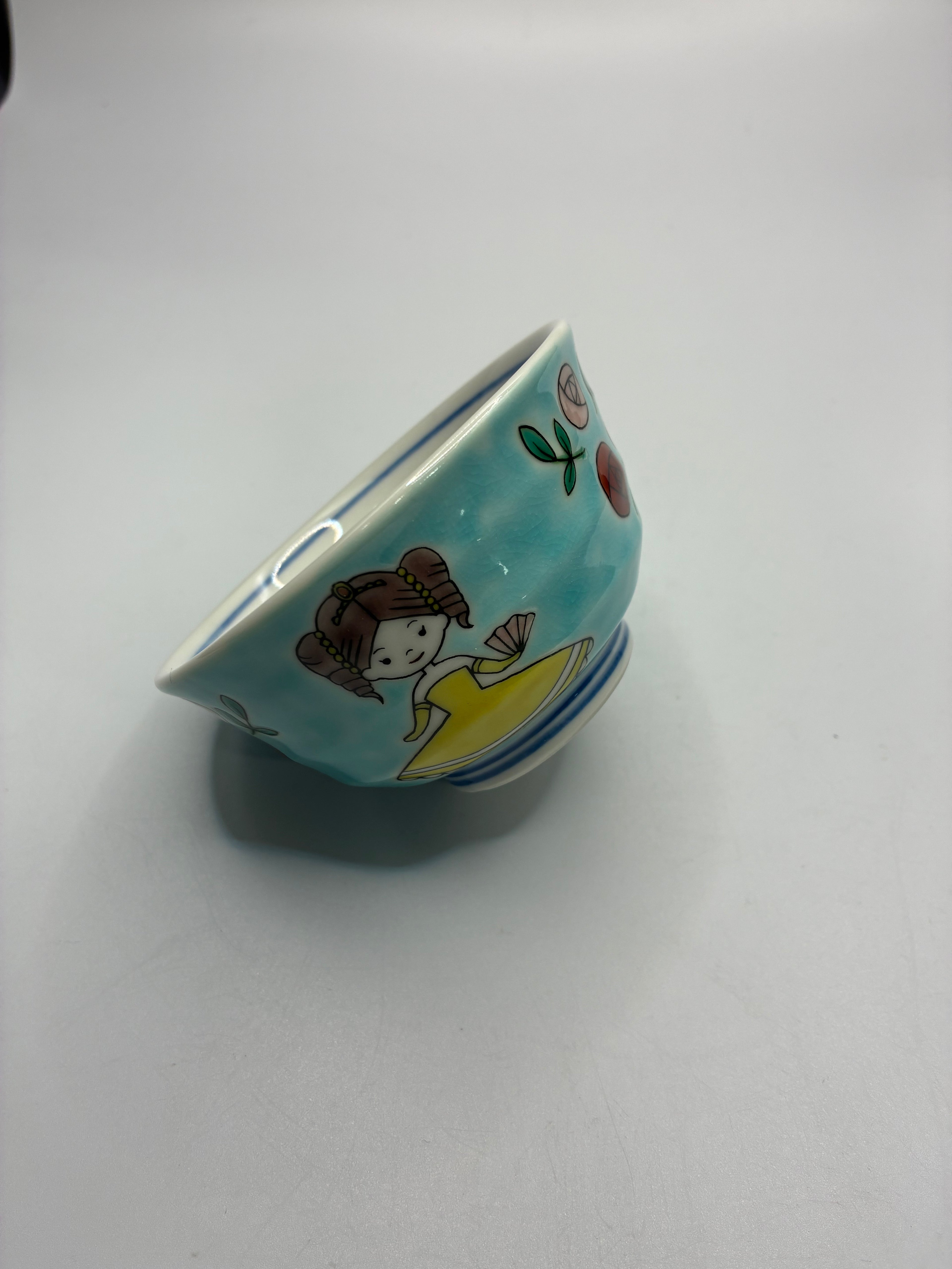 Hand-Painted Ceramic Teacup