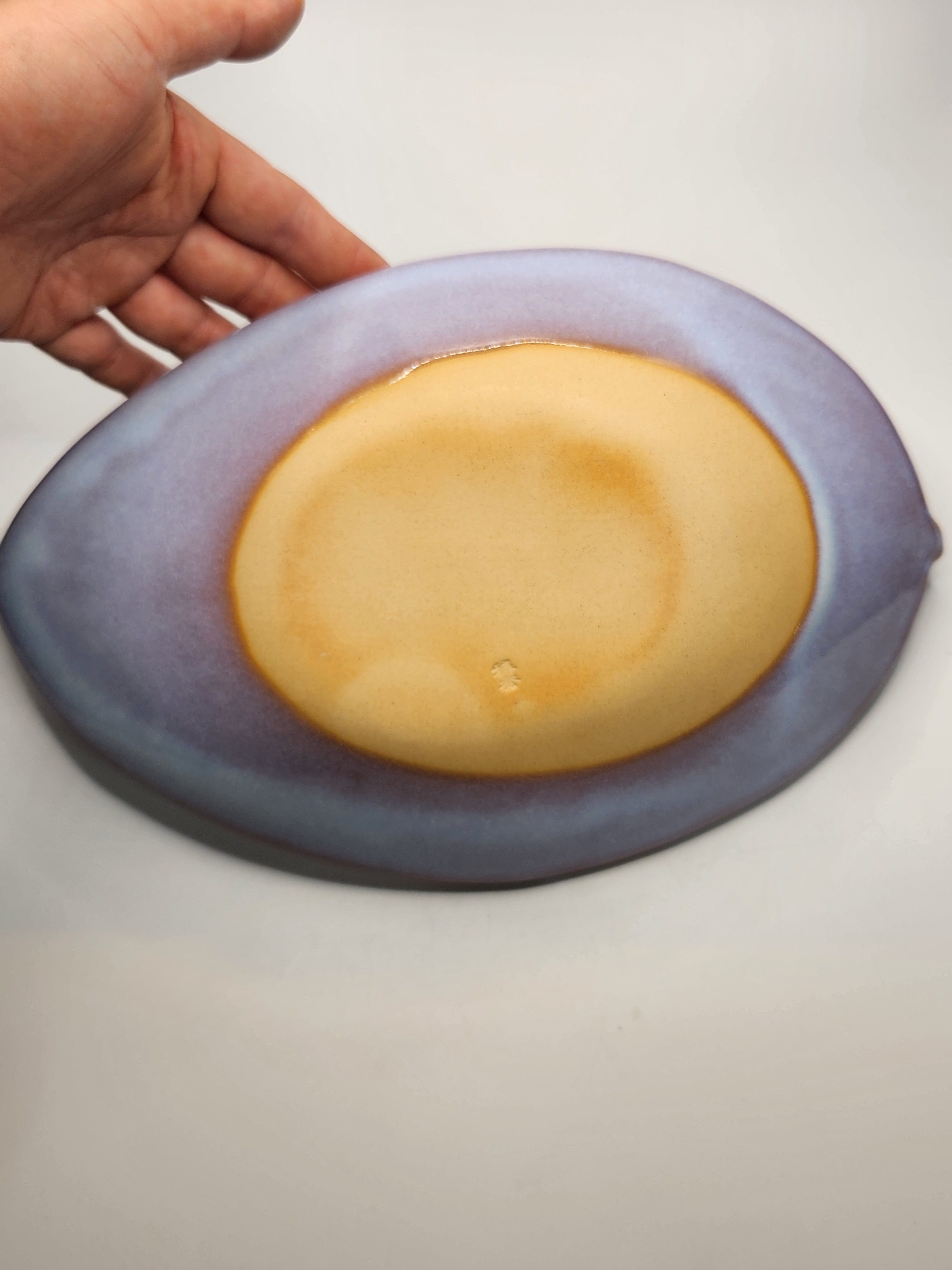 Handcrafted Japanese Glazed Leaf Plate – Single Piece