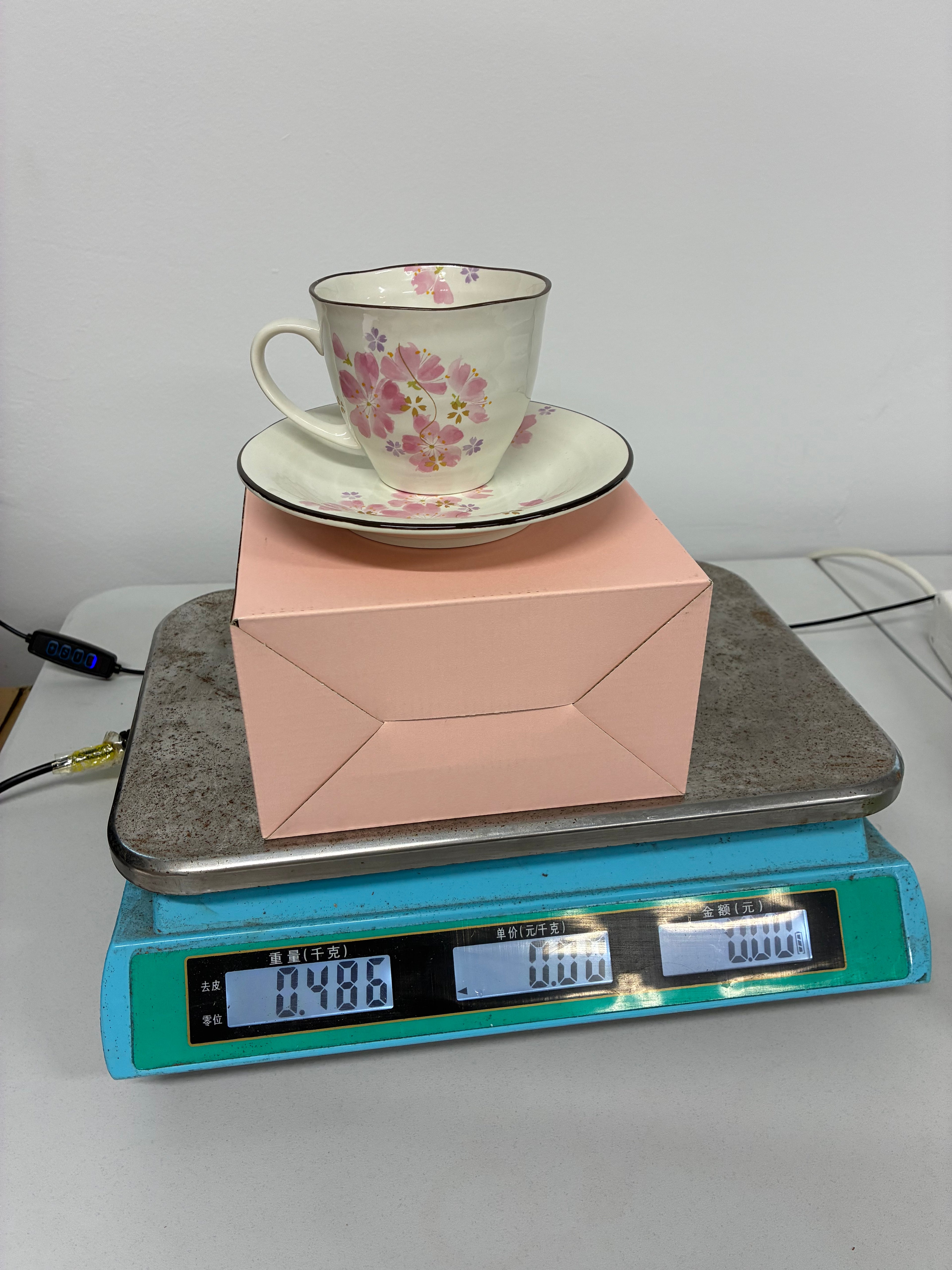 Japanese Sakura Ceramic Cup & Saucer Set – Floral Tea & Coffee Cup
