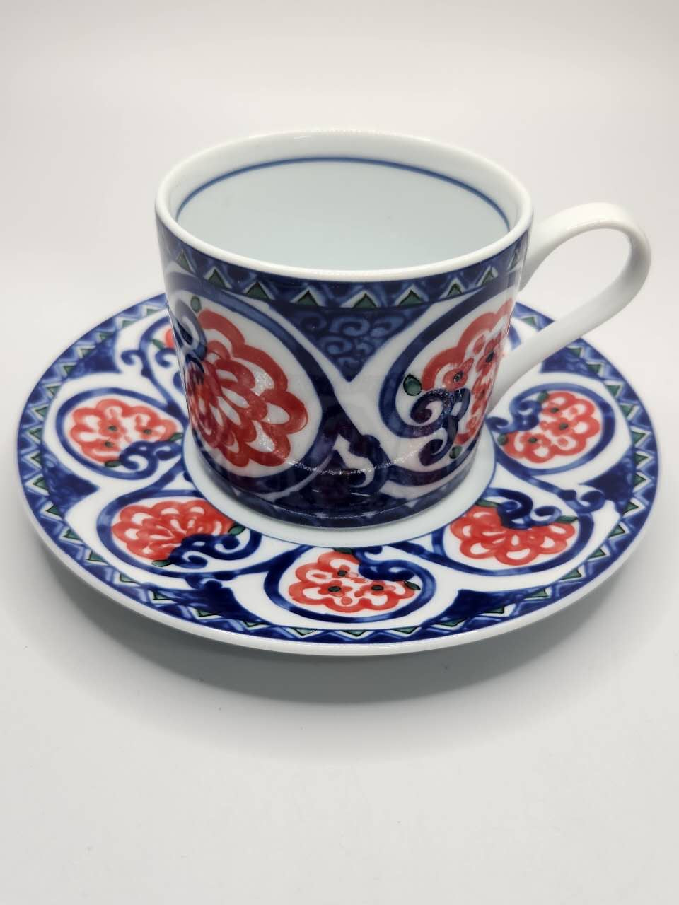 Kutani Ware Coffee Cup & Saucer Set – Gift Box (5 Designs)