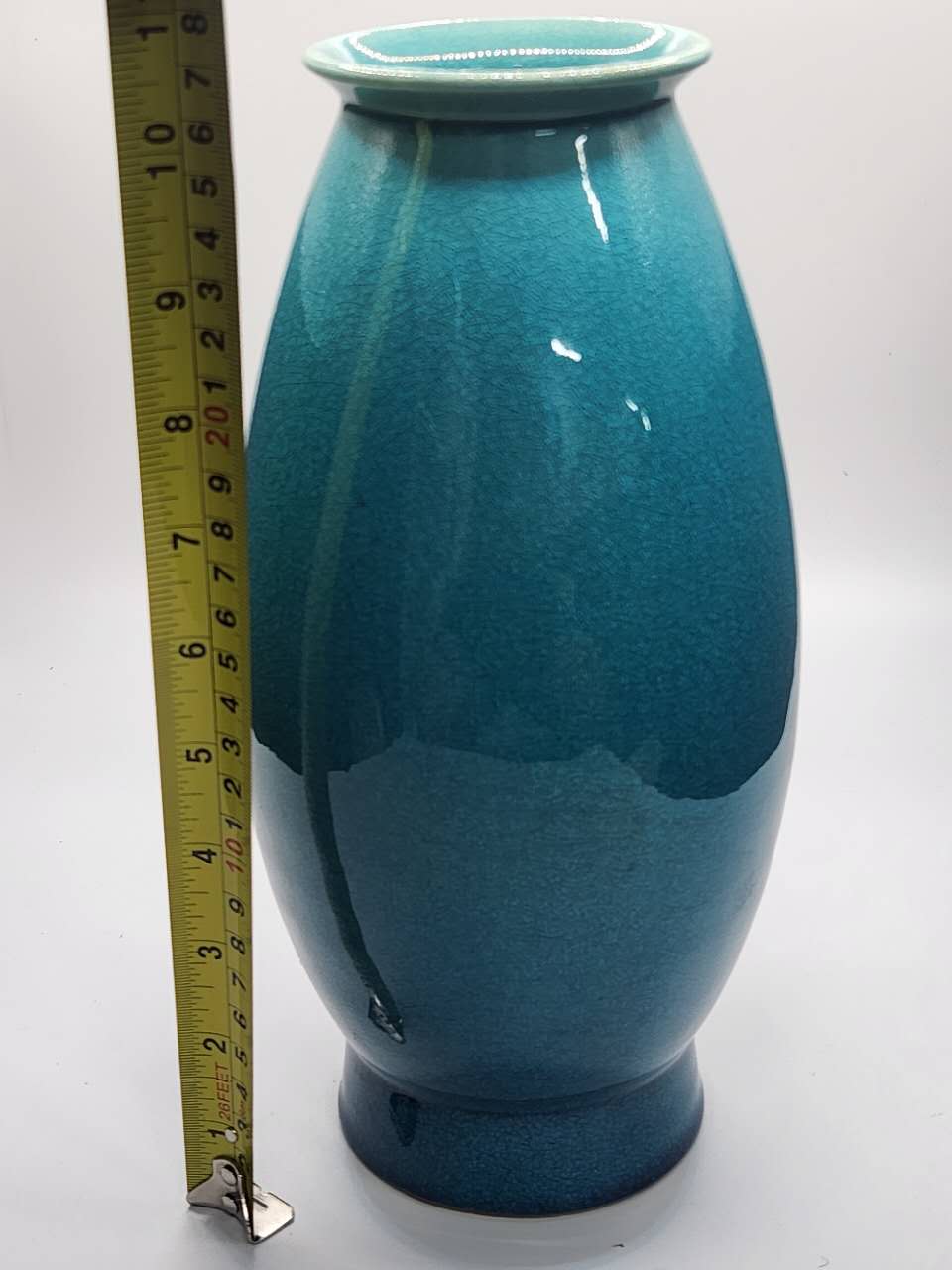 Handcrafted Turquoise Glaze Vase