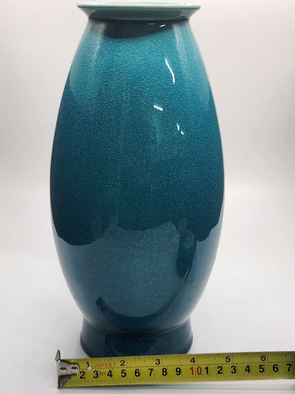 Handcrafted Turquoise Glaze Vase