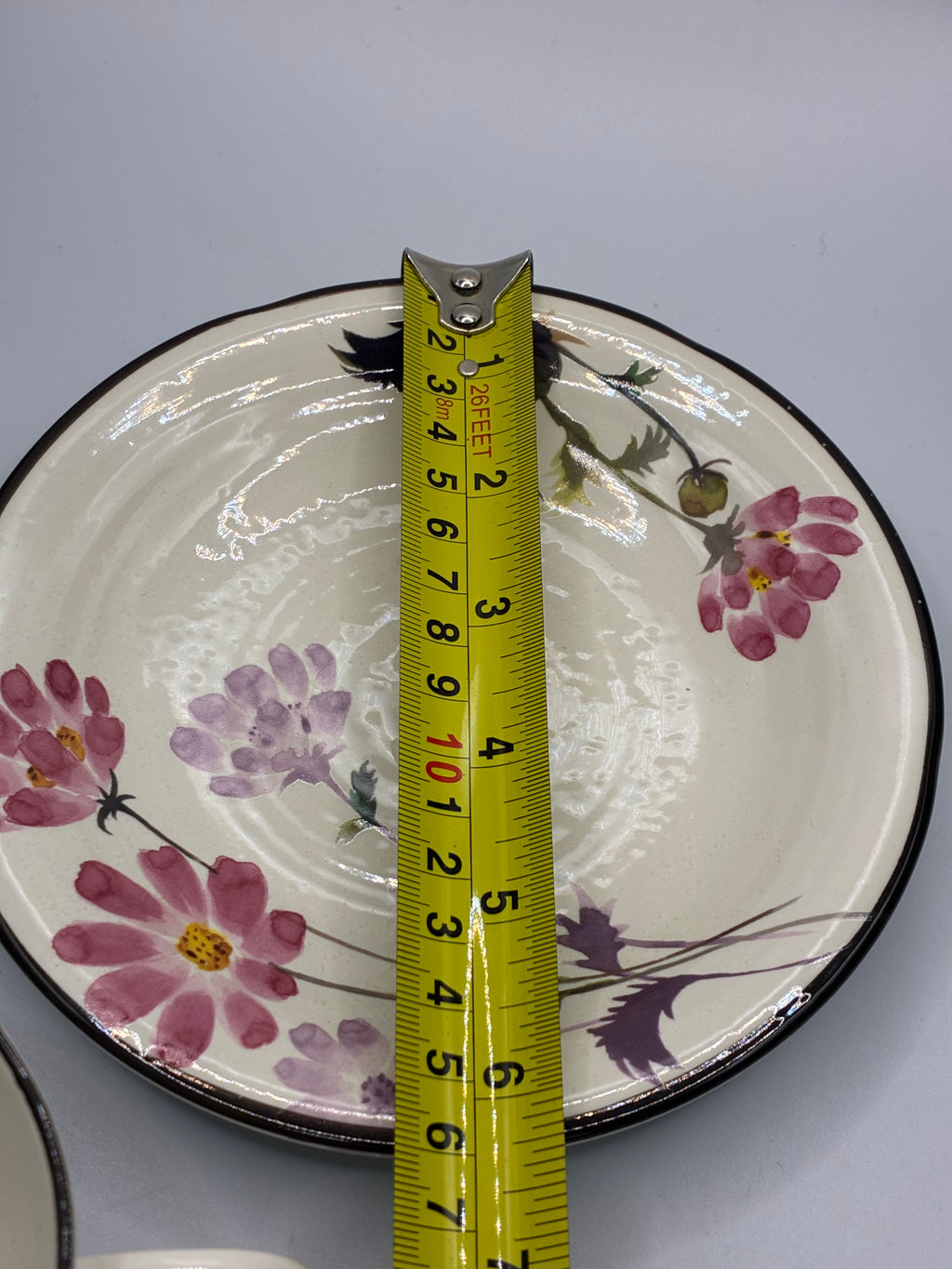 Japanese Floral Ceramic Cup & Saucer Set – Elegant Tea & Coffee Cup
