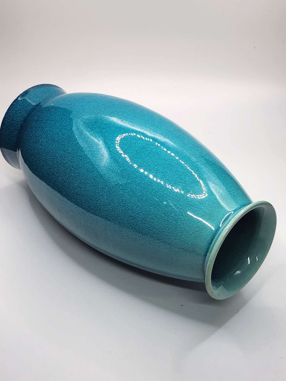 Handcrafted Turquoise Glaze Vase
