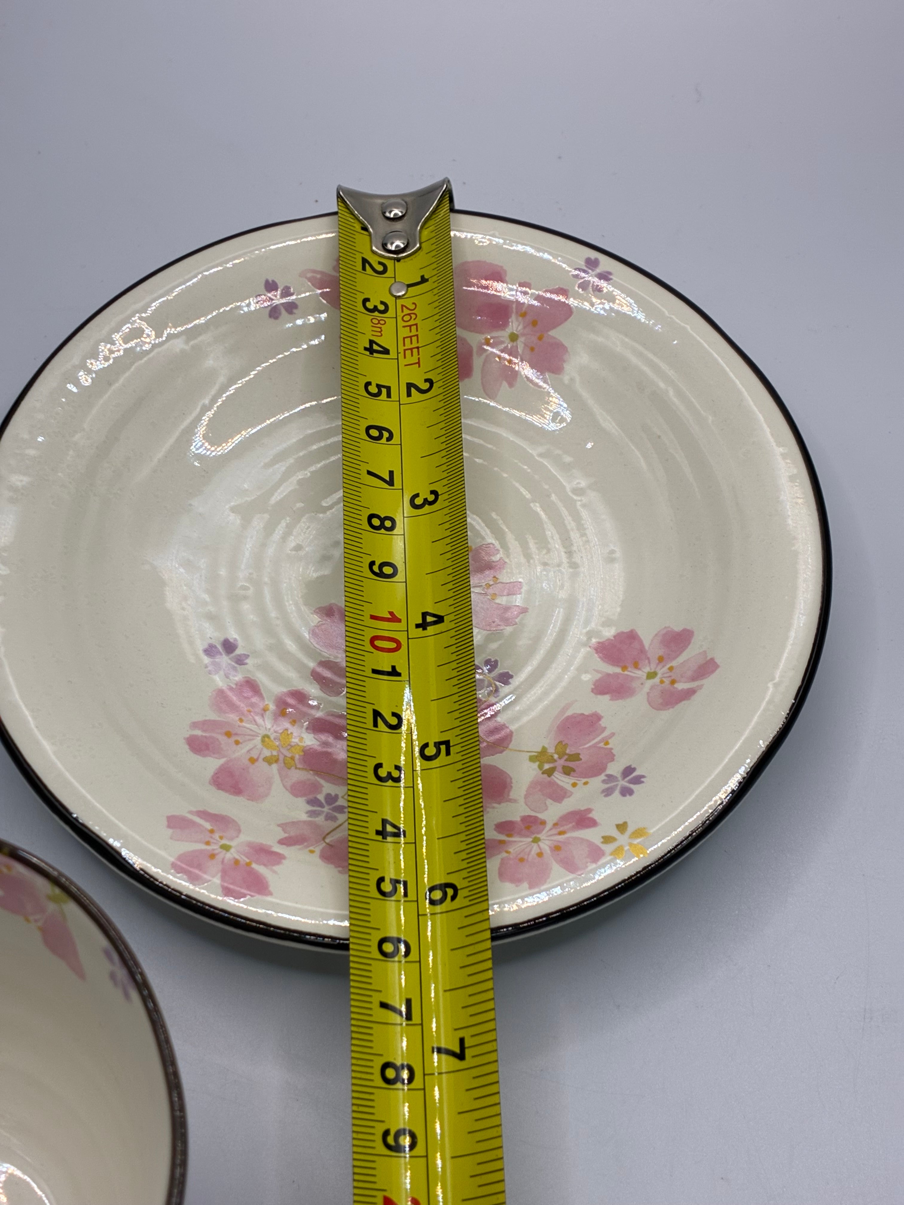 Japanese Sakura Ceramic Cup & Saucer Set – Floral Tea & Coffee Cup