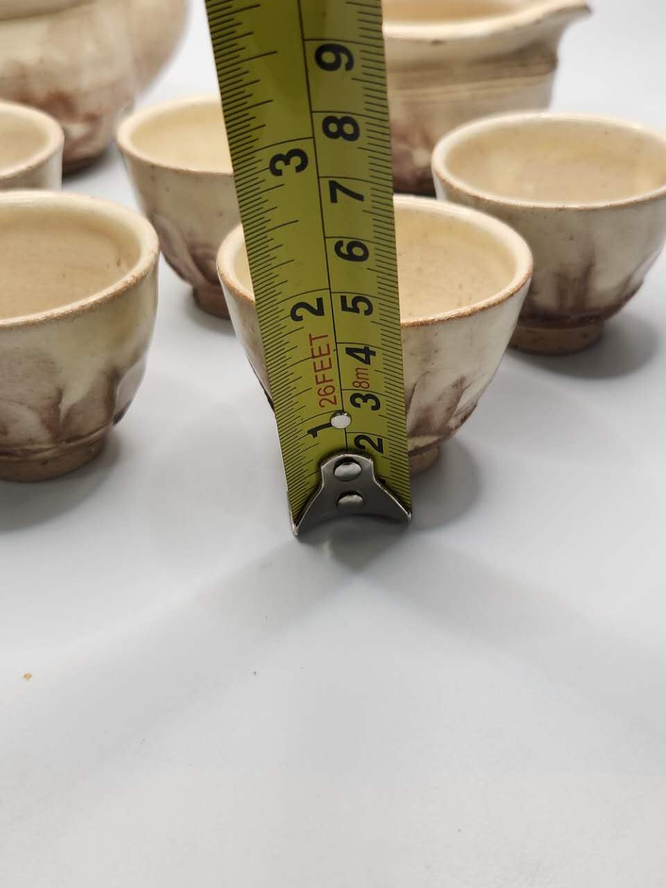 Asahi Rising – Handcrafted Japanese Ceramic Tea Set (1 Teapot, 1 Fair Cup, 6 Teacups)