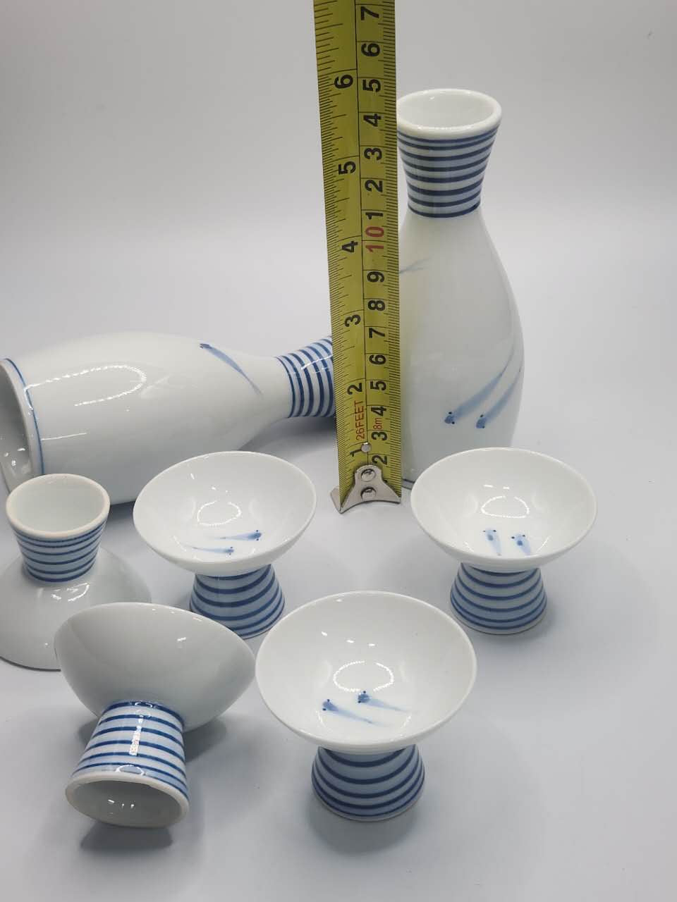 Blue Line Sake Set