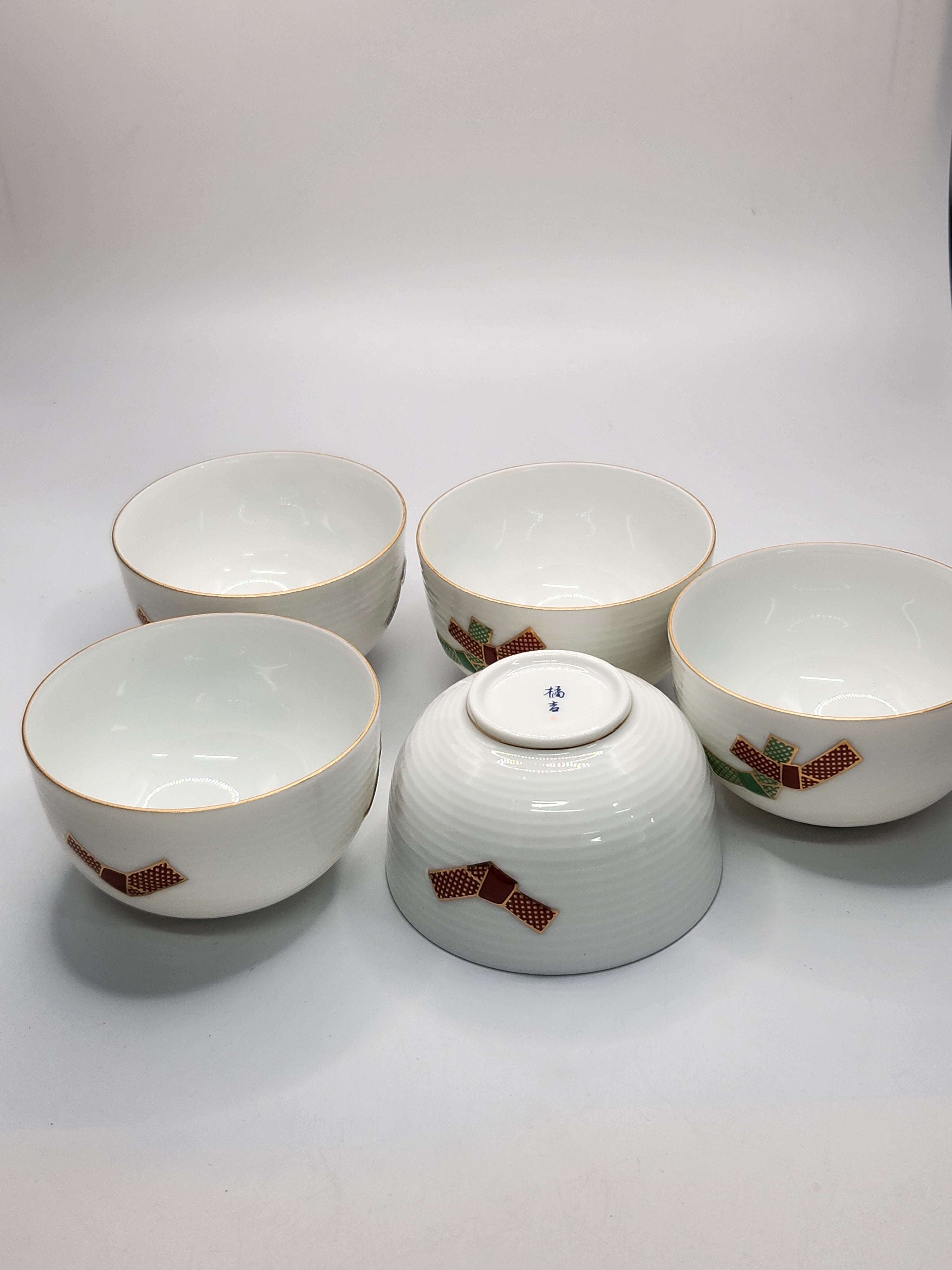 KIKKICHI White Porcelain Bowl Set (5 Pieces)