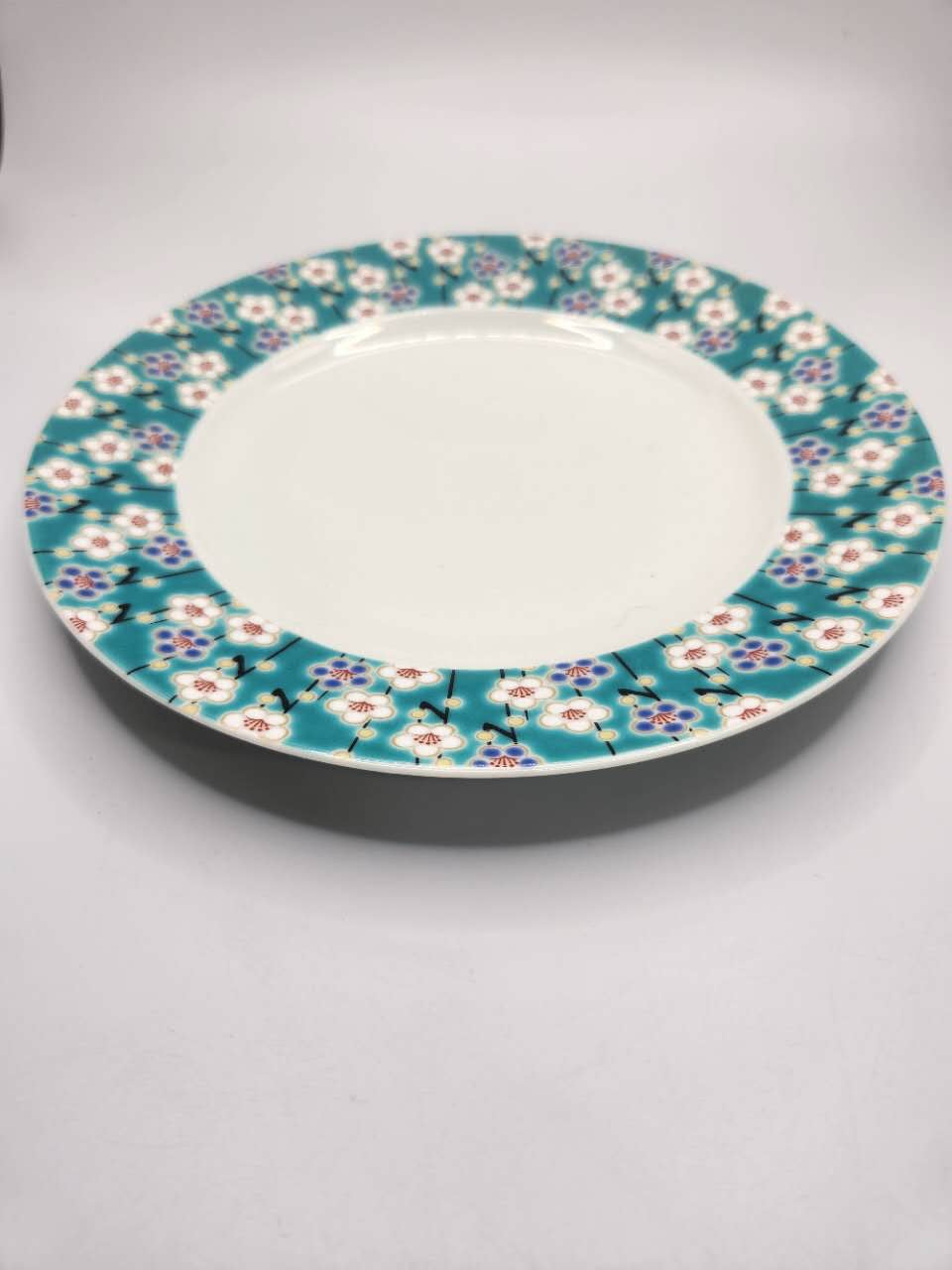 Japanese Floral Rim Plate