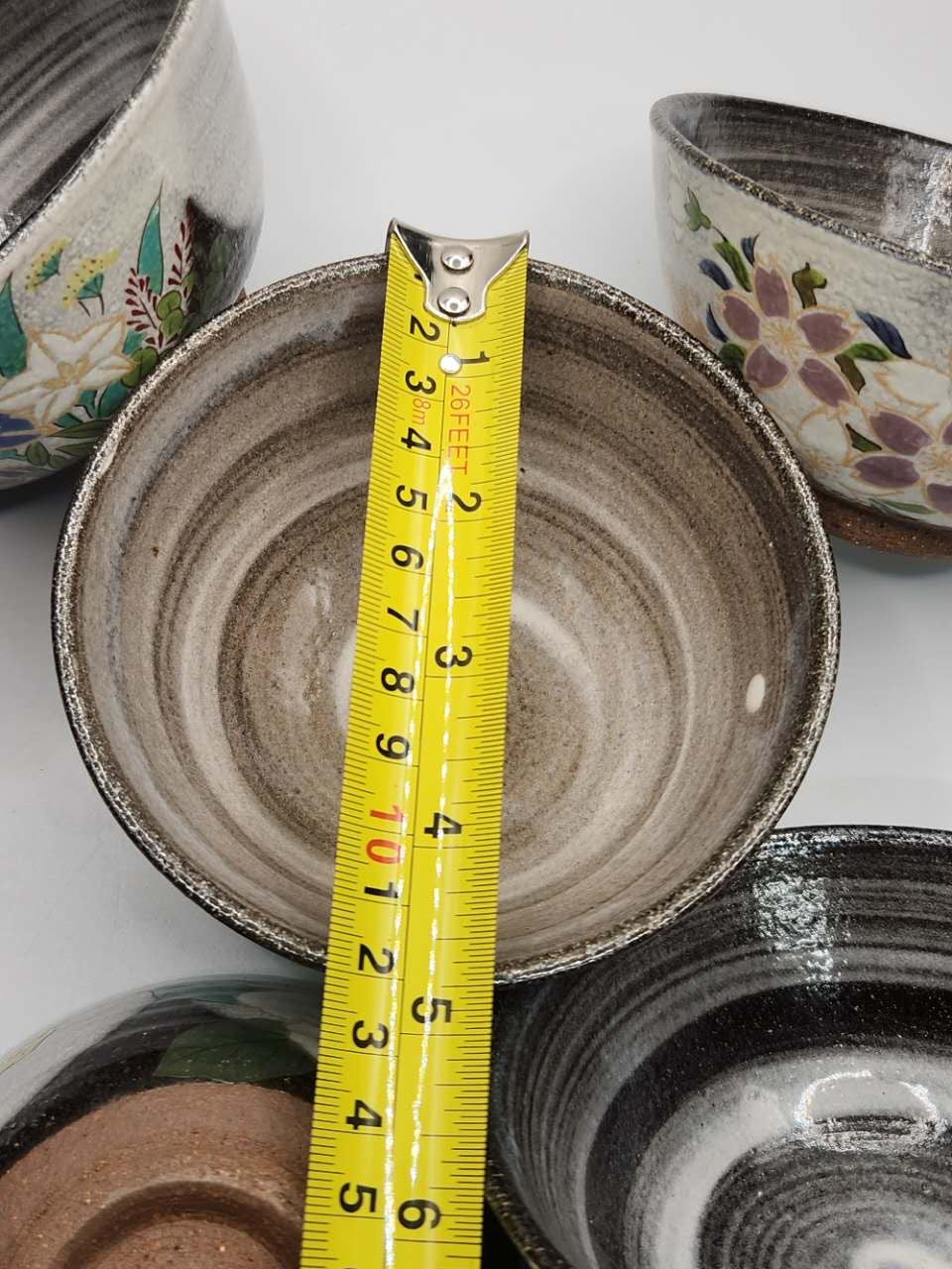 Japanese Hand-Painted Ceramic Bowl Set