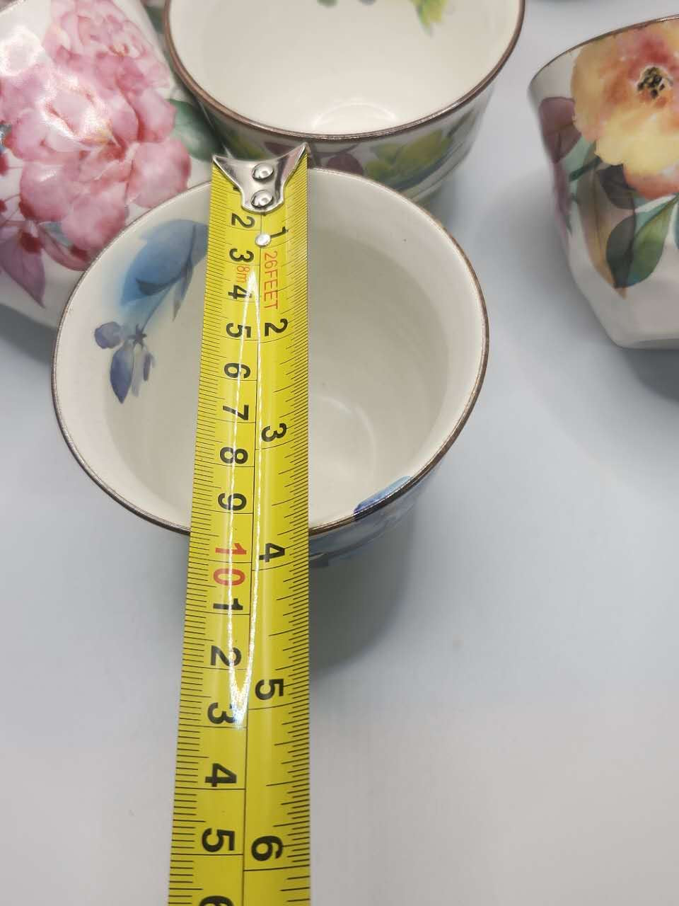 Hand-Painted Floral Japanese Tea Set | Teapot & 5 Cups