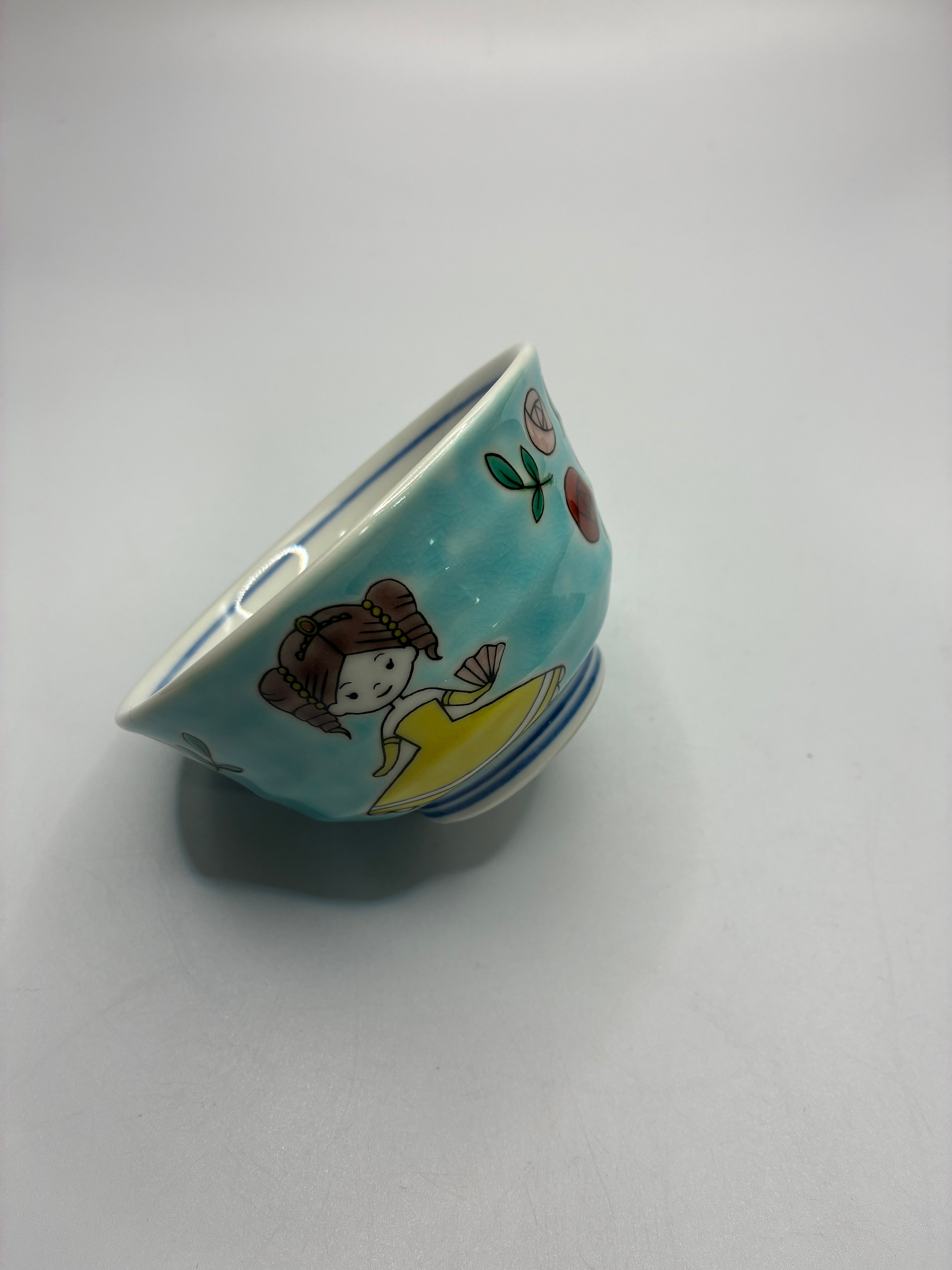 Hand-Painted Ceramic Teacup