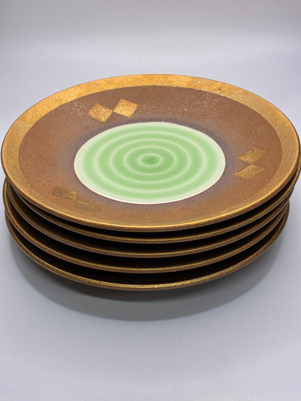 Handcrafted Reactive Glaze Ceramic Plate Set – Minimalist Artisan Tableware