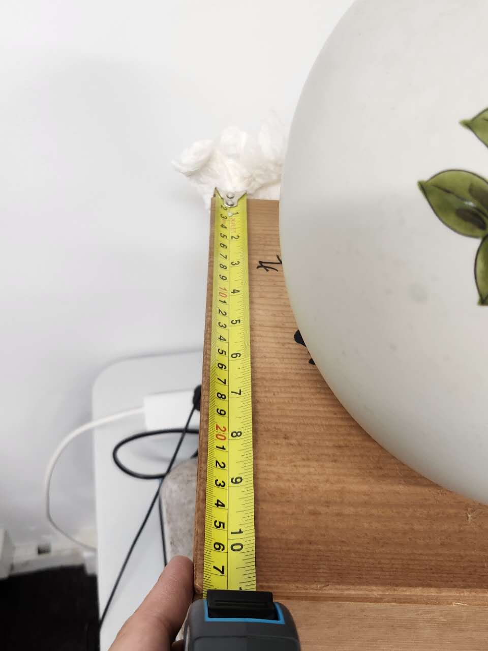 Hand-Painted Floral Porcelain Vase