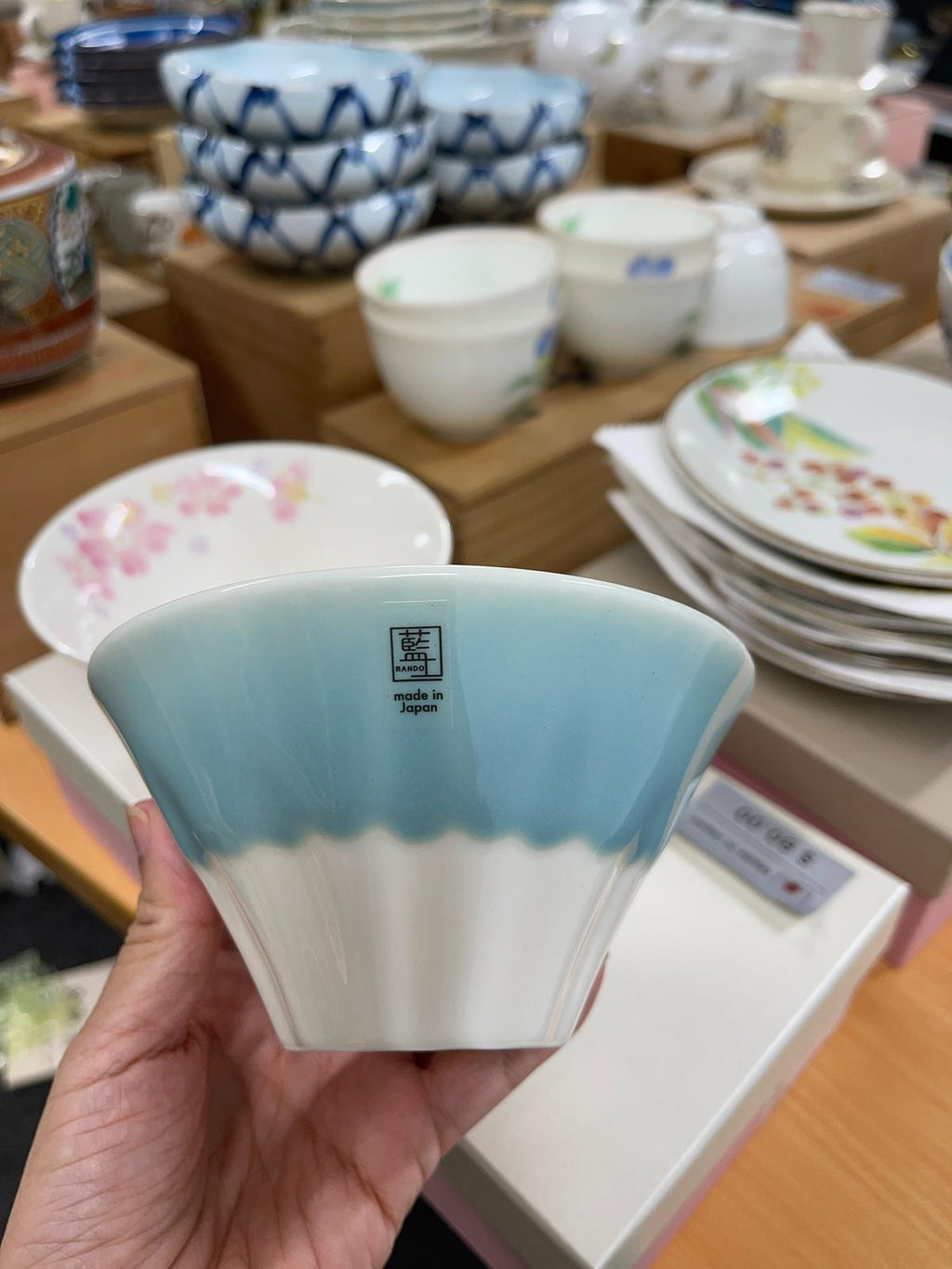 Japanese RANDO Gradient Bowl SET｜Pink & Blue｜Modern Japanese Design｜Made in Japan