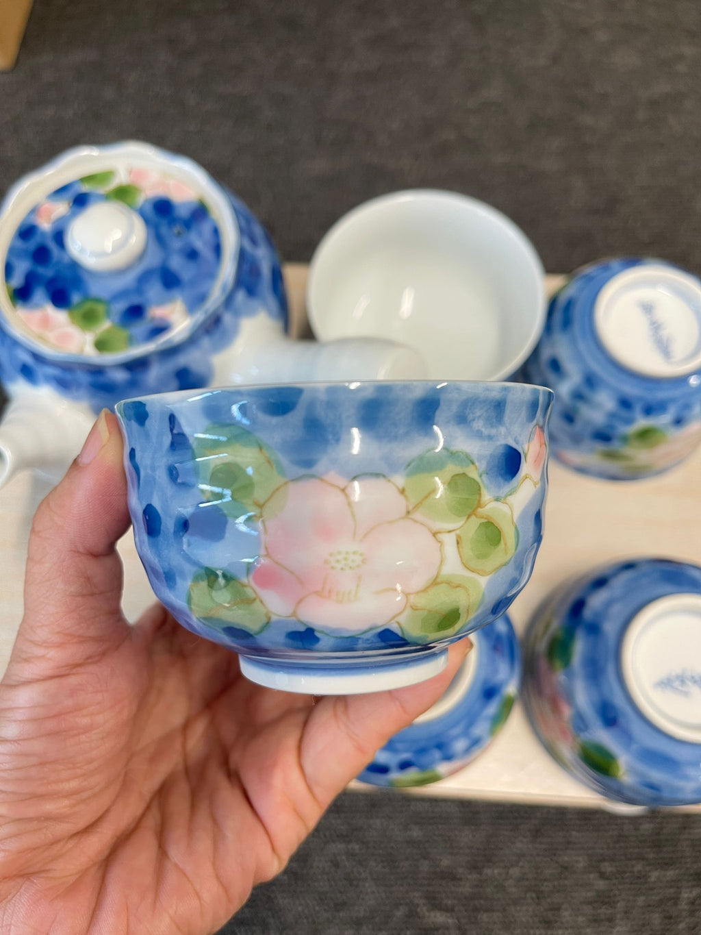 Japanese Hand-Painted Tea Set